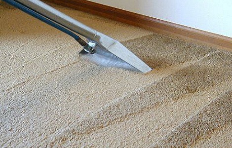 Office cleaning carpet hoovering
